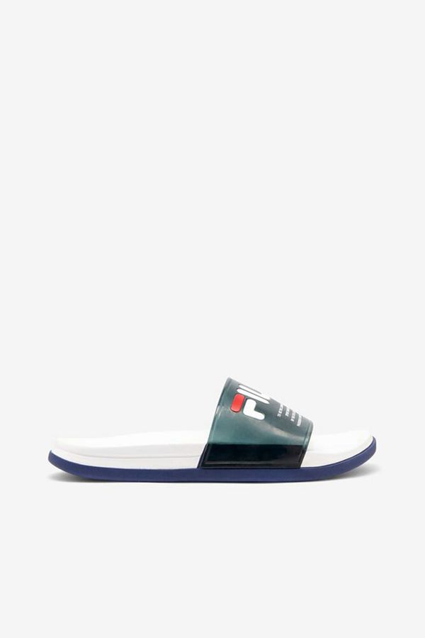 Fila Drifter Luxe Clear Women's Sandals - Navy/White/Navy,NZ 409-13762